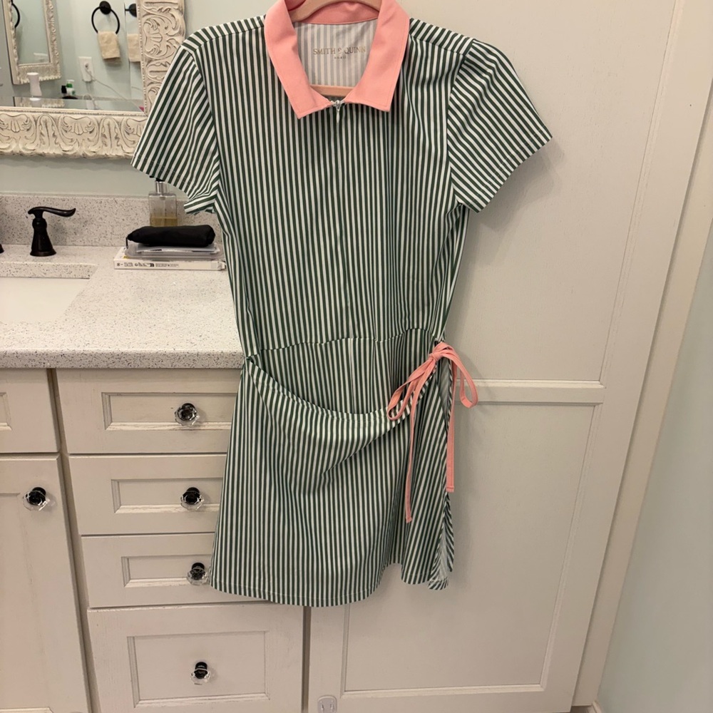Striped Green and Pink Dress